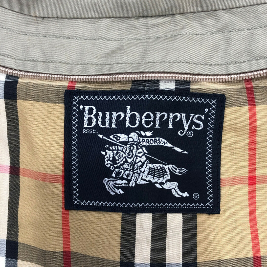 BURBERRY(バーバリー)の80年代 Burberrys バーバリーズ ステンカラー コート アウター Burberry バーバリー ベージュ (メンズ 90-165) 中古 古着 P5439 メンズのジャケット/アウター(ステンカラーコート)の商品写真