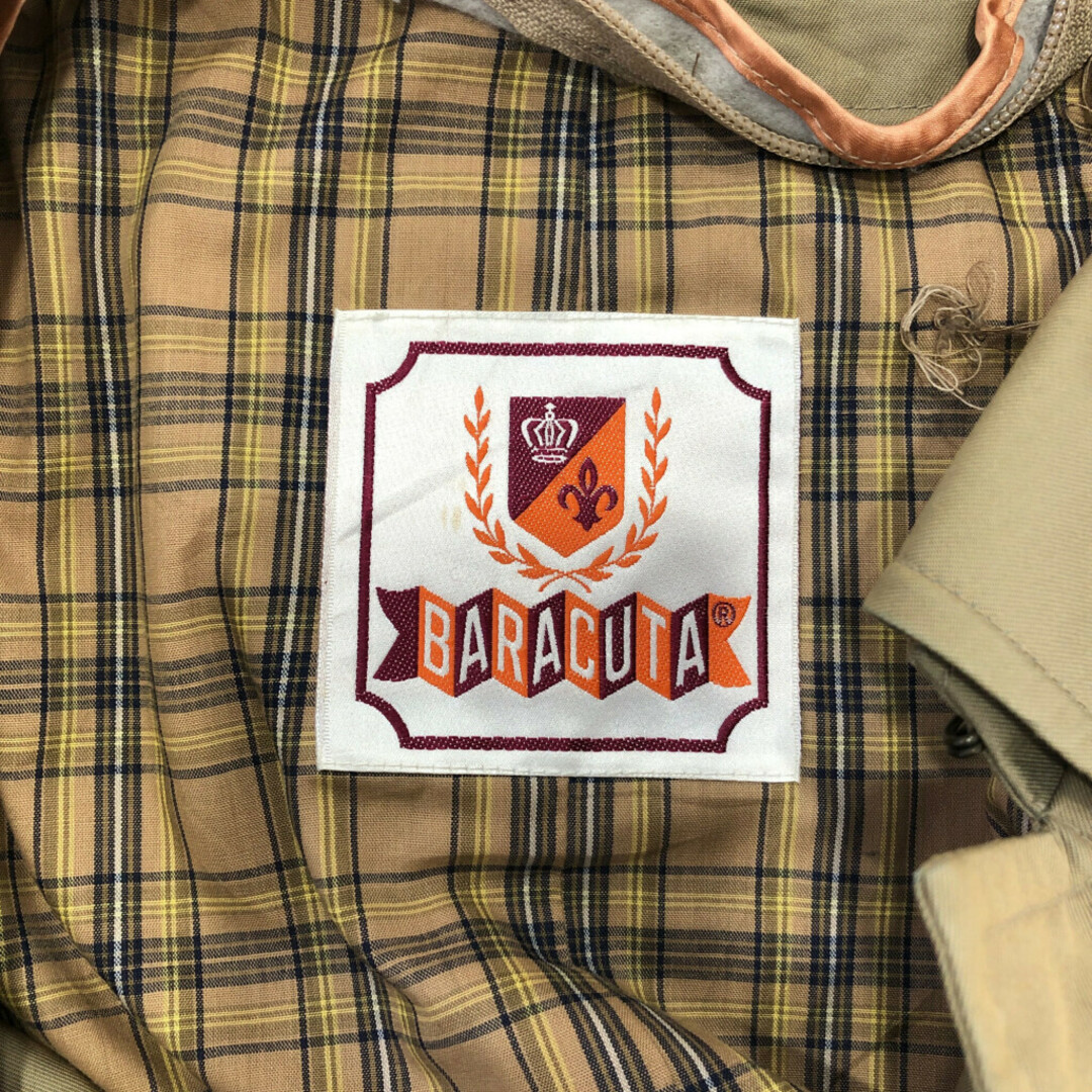 90年代 BARACUTA バラクータ ステンカラー コート カジュアル アウター ブラウン (メンズ 42 LONG) 中古 古着 P5440 メンズのジャケット/アウター(ステンカラーコート)の商品写真