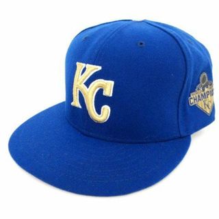 ニューエラー(NEW ERA)のニューエラ ロイヤルズ 優勝記念 2015 帽子 キャップ 63.5cm ブルー(その他)