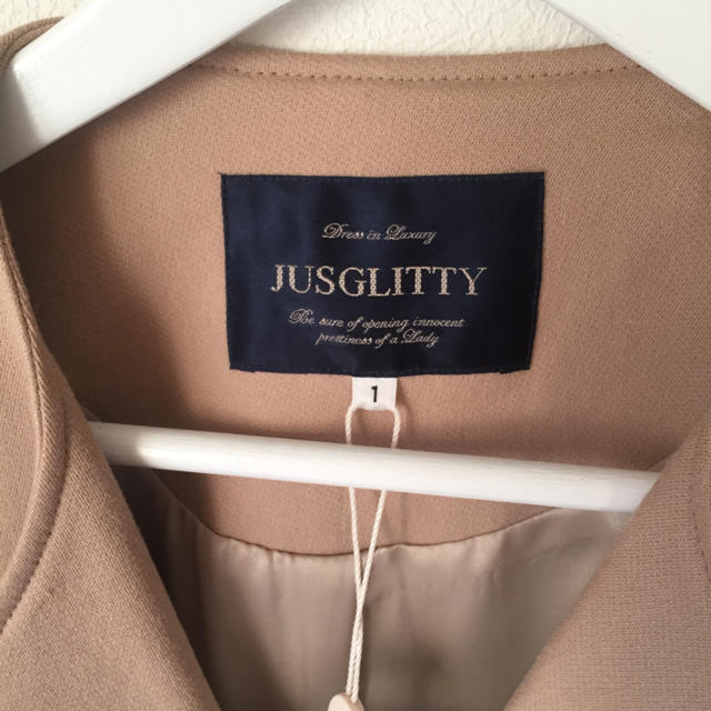 JUSGLITTY(ジャスグリッティー)の新品タグ付き♡JUSGLITTYジャケット♡ レディースのジャケット/アウター(ノーカラージャケット)の商品写真