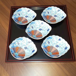 其泉 鮑型皿 ５枚(食器)