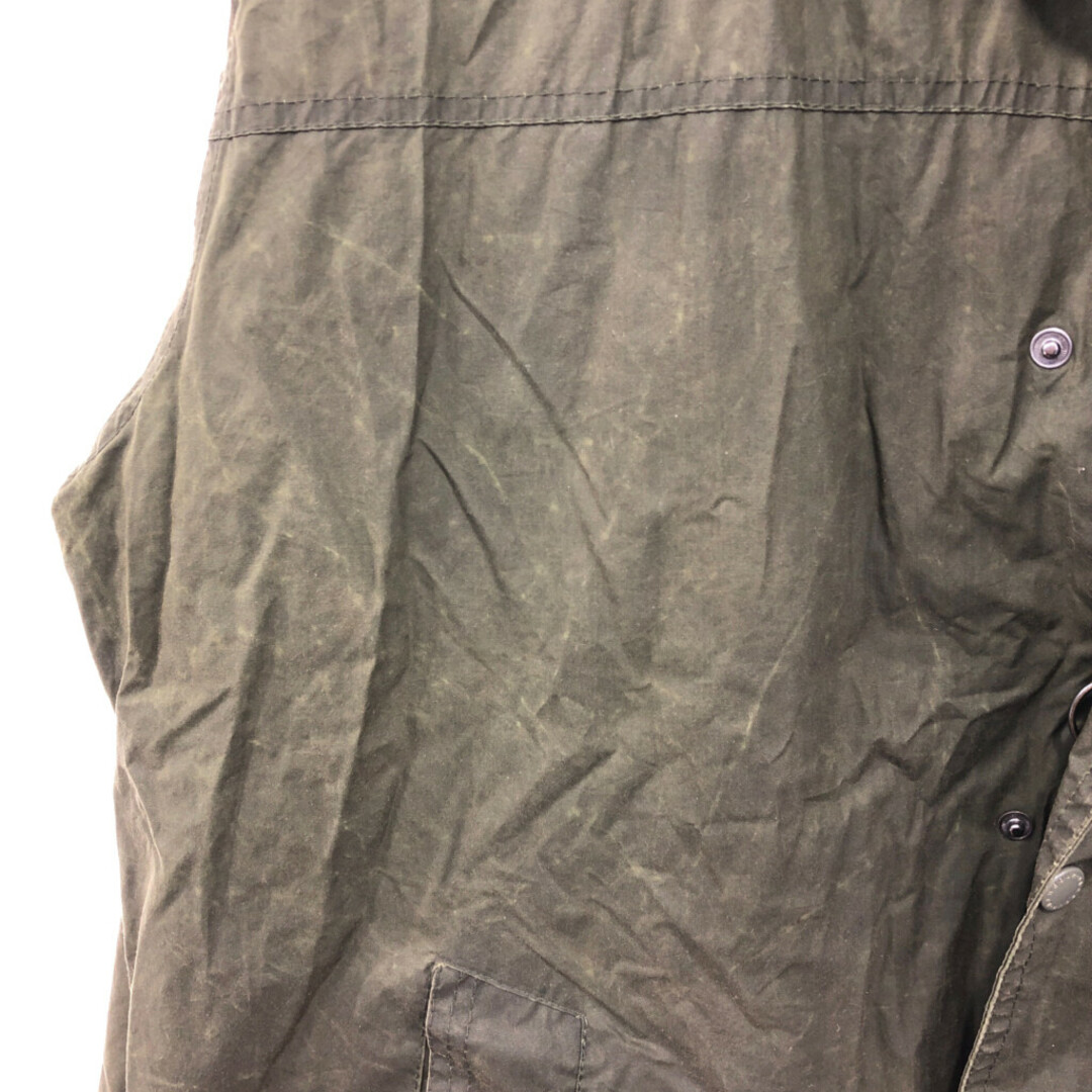 Barbour(バーブァー)の2000年代～ イングランド製 Barbour バブアー DURHAM KAGOULE オイルドジャケット ユーロ カーキ (メンズ XL) 中古 古着 P5552 メンズのジャケット/アウター(その他)の商品写真