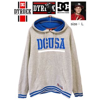 ディーシーシューズ(DC SHOES)のRob Dyrdek ✕ DC SHOES　パーカー　L　グレー　USA古着(パーカー)