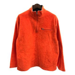 ギャップ(GAP)のGAP ギャップ ハーフジップ フリース プルオーバー ジャケット オールドギャップ オレンジ (メンズ L) 中古 古着 P5698(その他)