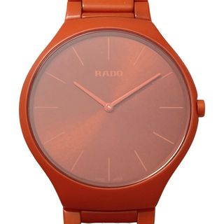 ラドー(RADO)の☆☆RADO ラドー True Thinline Les Couleurs 世界限定999本 オレンジ クォーツ メンズ 腕時計 箱・取説有(腕時計(アナログ))