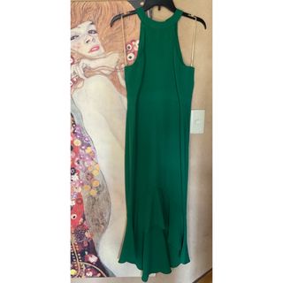 タダシショウジ(TADASHI SHOJI)の新品 USAロングドレス FOREST GREEN M(ロングドレス)