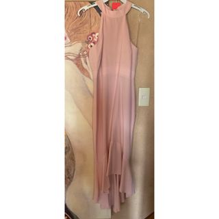 TADASHI SHOJI - 新品 USAロングドレス OLD ROSE PINK S