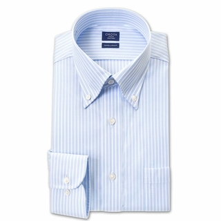 チョーヤシャツ(CHOYA SHIRT)のM532新品CHOYA長袖ストライプBDワイシャツ39-80￥9790形態安定(シャツ)