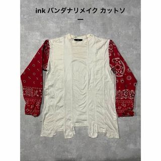 インク(INK)のink リメイク　カットソー　ロンT バンダナ　再構築　リビルド(Tシャツ/カットソー(七分/長袖))