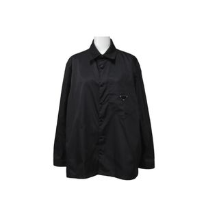 プラダ(PRADA)のPRADA プラダ ジャケット Re-Nylon 20AW シャツジャケット トライアングルロゴ ナイロン サイズS SC514 S202 1WQ8 美品 中古 59158(シャツ/ブラウス(長袖/七分))