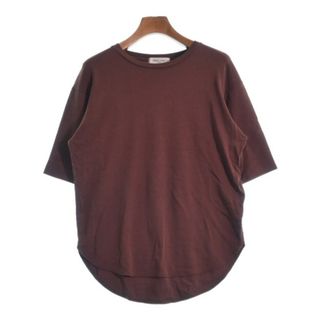 デミルクスビームス(Demi-Luxe BEAMS)のDemi-Luxe BEAMS Tシャツ・カットソー -(XL位) 茶 【古着】【中古】(カットソー(半袖/袖なし))