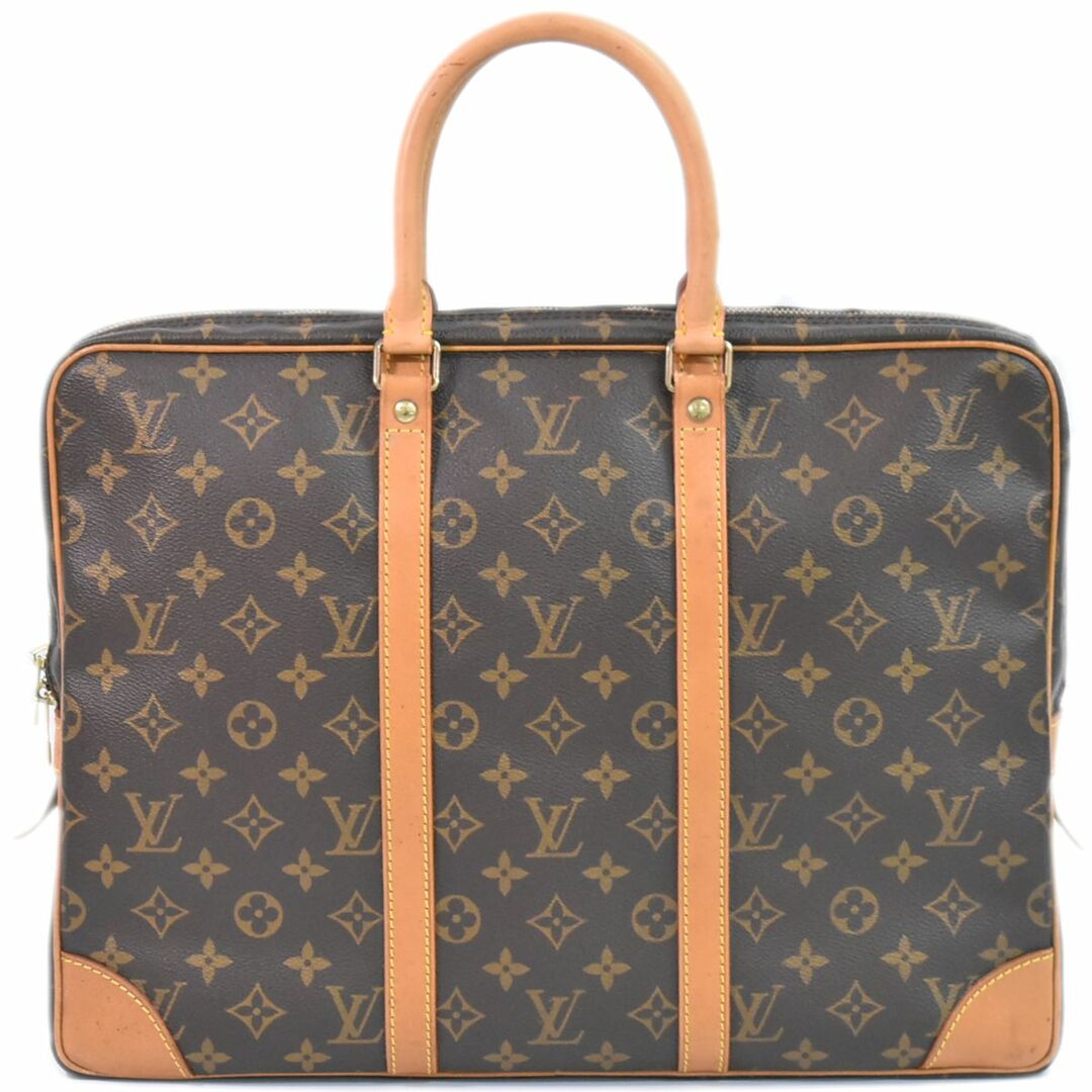 LOUIS VUITTON(ルイヴィトン)の本物 ルイヴィトン LOUIS VUITTON LV ポルトドキュマン ヴォワヤージュ モノグラム ビジネスバッグ ハンドバッグ ブラウン M53361 ビトン バッグ 中古	 メンズのバッグ(ビジネスバッグ)の商品写真