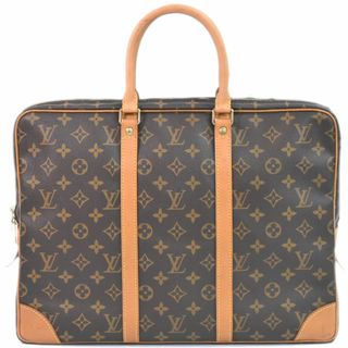 ルイヴィトン(LOUIS VUITTON)の本物 ルイヴィトン LOUIS VUITTON LV ポルトドキュマン ヴォワヤージュ モノグラム ビジネスバッグ ハンドバッグ ブラウン M53361 ビトン バッグ 中古	(ビジネスバッグ)