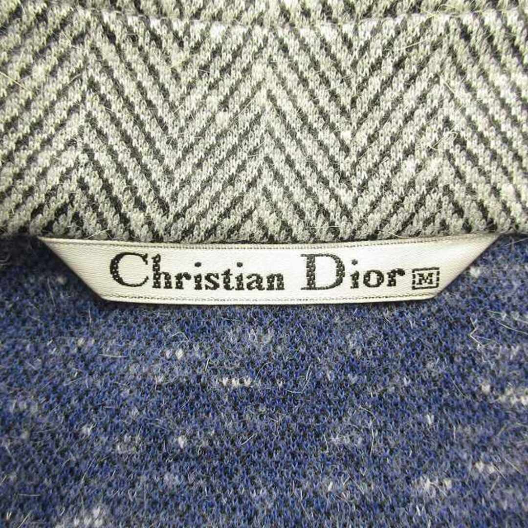 Christian Dior(クリスチャンディオール)の美品 クリスチャンディオール ヴィンテージ ヘリンボーン ニット トップス M レディースのトップス(ニット/セーター)の商品写真