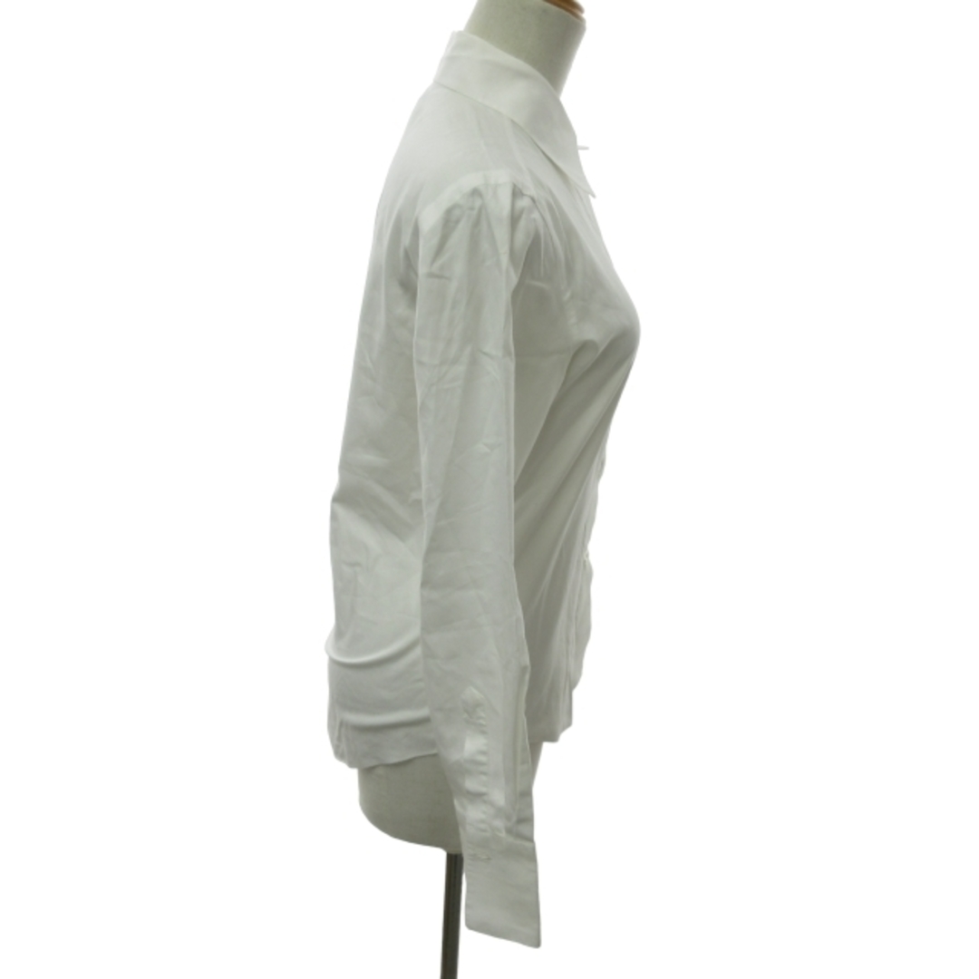 LUIGI BORRELLI(ルイジボレッリ)のルイジボレッリ シャツ ブラウス 長袖 白 ホワイト 約Lサイズ IBO46 レディースのトップス(シャツ/ブラウス(長袖/七分))の商品写真