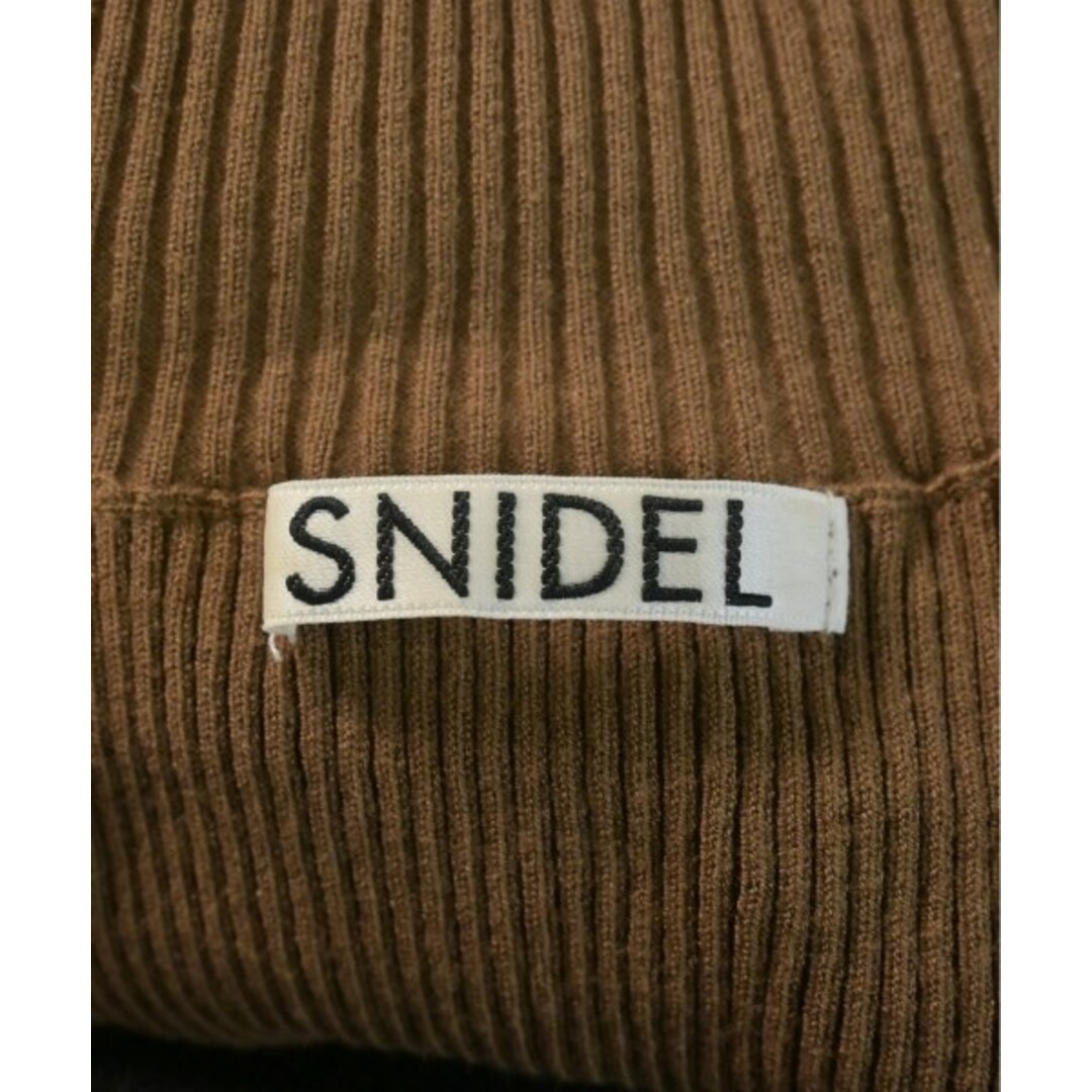 SNIDEL(スナイデル)のSNIDEL スナイデル ワンピース 0(S位) 茶xベージュ系 【古着】【中古】 レディースのワンピース(ひざ丈ワンピース)の商品写真