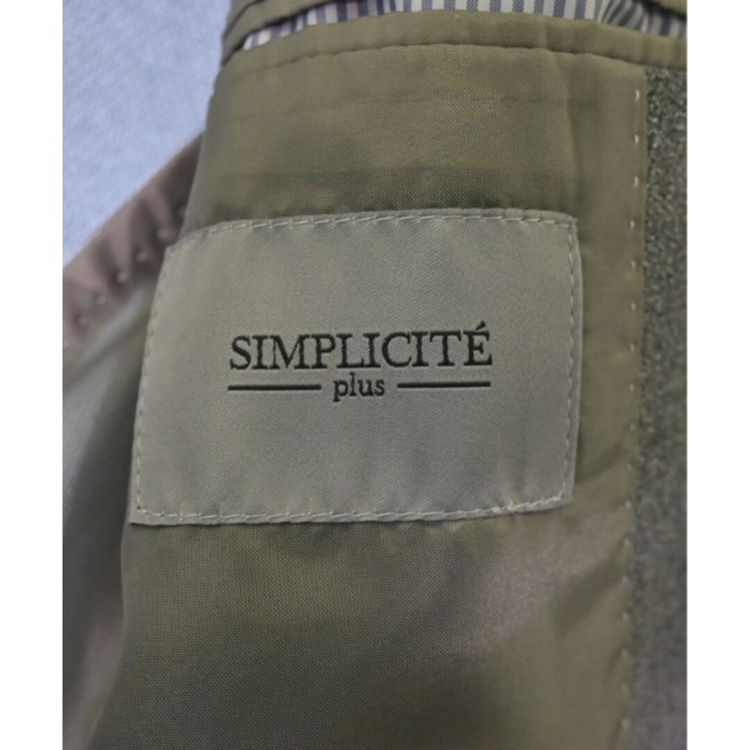 Simplicite(シンプリシテェ)のSimplicite シンプルシテ ジャケット M グレー 【古着】【中古】 メンズのジャケット/アウター(その他)の商品写真