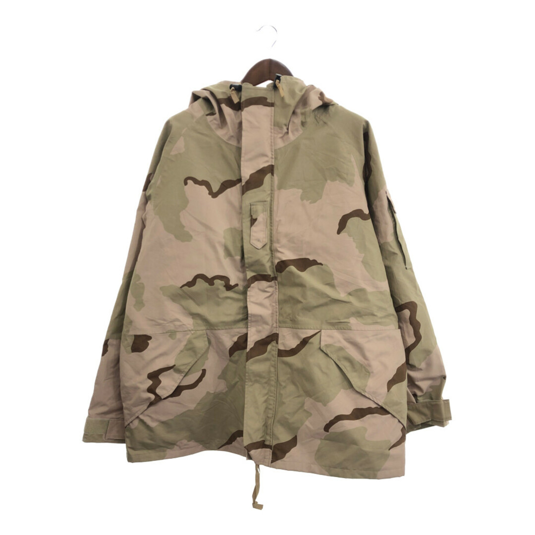 約80cm身幅2000年代～ 米軍実物 U.S.ARMY ECWCS GEN1 GORE-TEX ジャケット 防水 ミリタリー デザートカモ (メンズ XL-LONG)   p5751