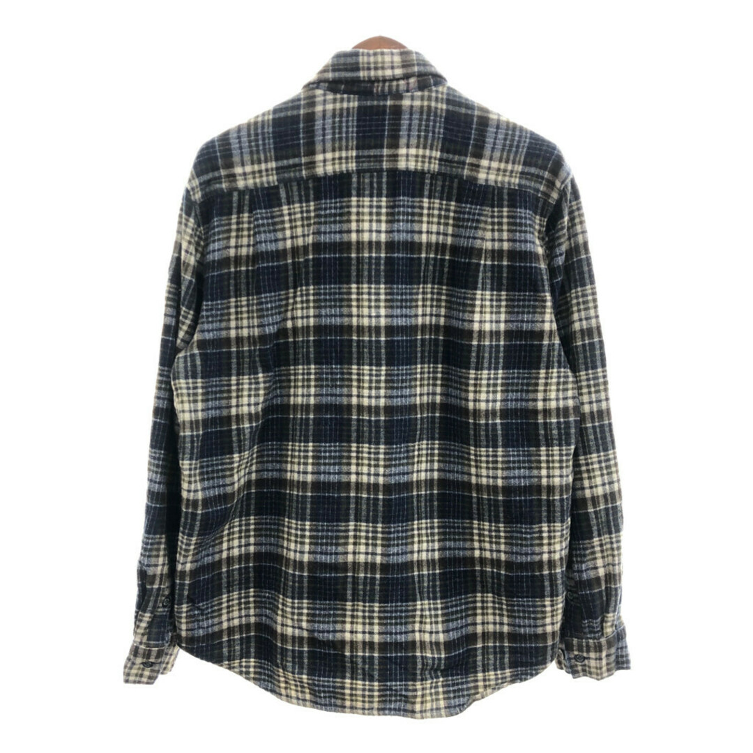 WOOLRICH(ウールリッチ)のWOOLRICH ウールリッチ ウール チェック 長袖シャツ アメカジ フラップポケット カジュアル マルチカラー (メンズ L) 中古 古着 p5778 メンズのトップス(シャツ)の商品写真