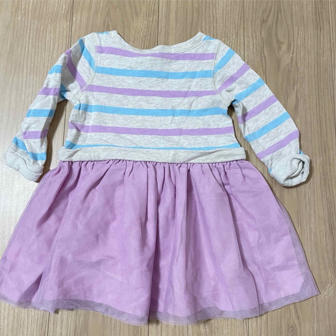 babyGAP(ベビーギャップ)のベビーギャップ　Baby Gap 長袖　ワンピース　2歳 キッズ/ベビー/マタニティのキッズ服女の子用(90cm~)(ワンピース)の商品写真