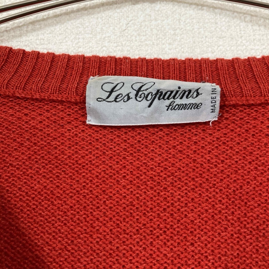 イタリア製 LES COPAINS（レコパン） ゴルフ ニット セーター V メンズのトップス(ニット/セーター)の商品写真