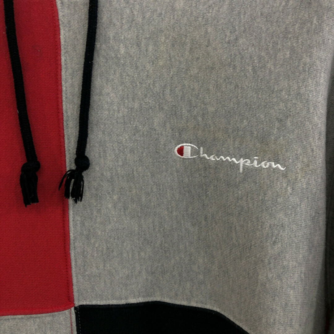 Champion(チャンピオン)のChampion チャンピオン リバースウィーブ スウェット パーカー トレーナー クレイジーパターン マルチカラー (メンズ 2XL) 中古 古着 p5792 メンズのトップス(パーカー)の商品写真