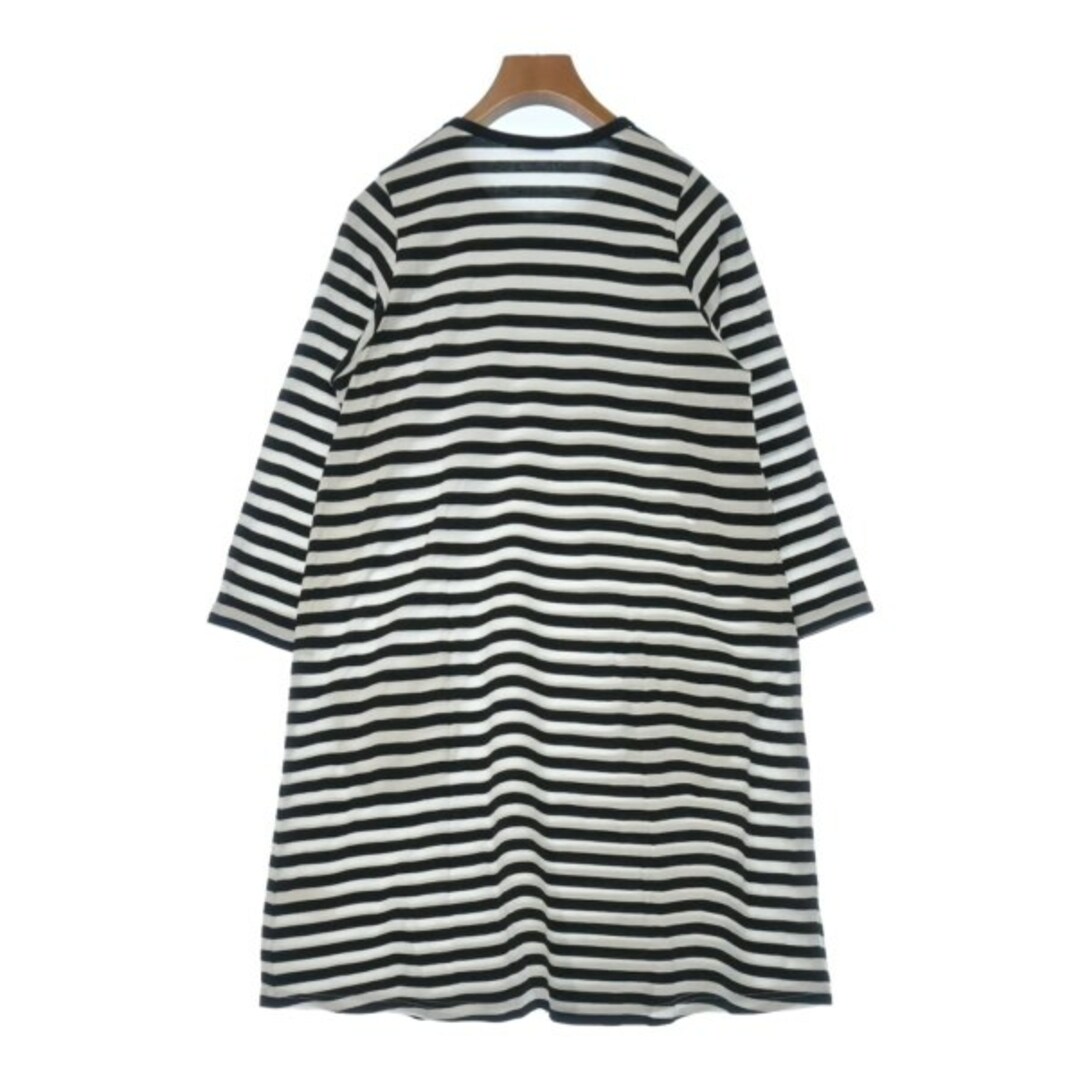 marimekko(マリメッコ)のmarimekko マリメッコ ワンピース S 黒x白(ボーダー) 【古着】【中古】 レディースのワンピース(ひざ丈ワンピース)の商品写真