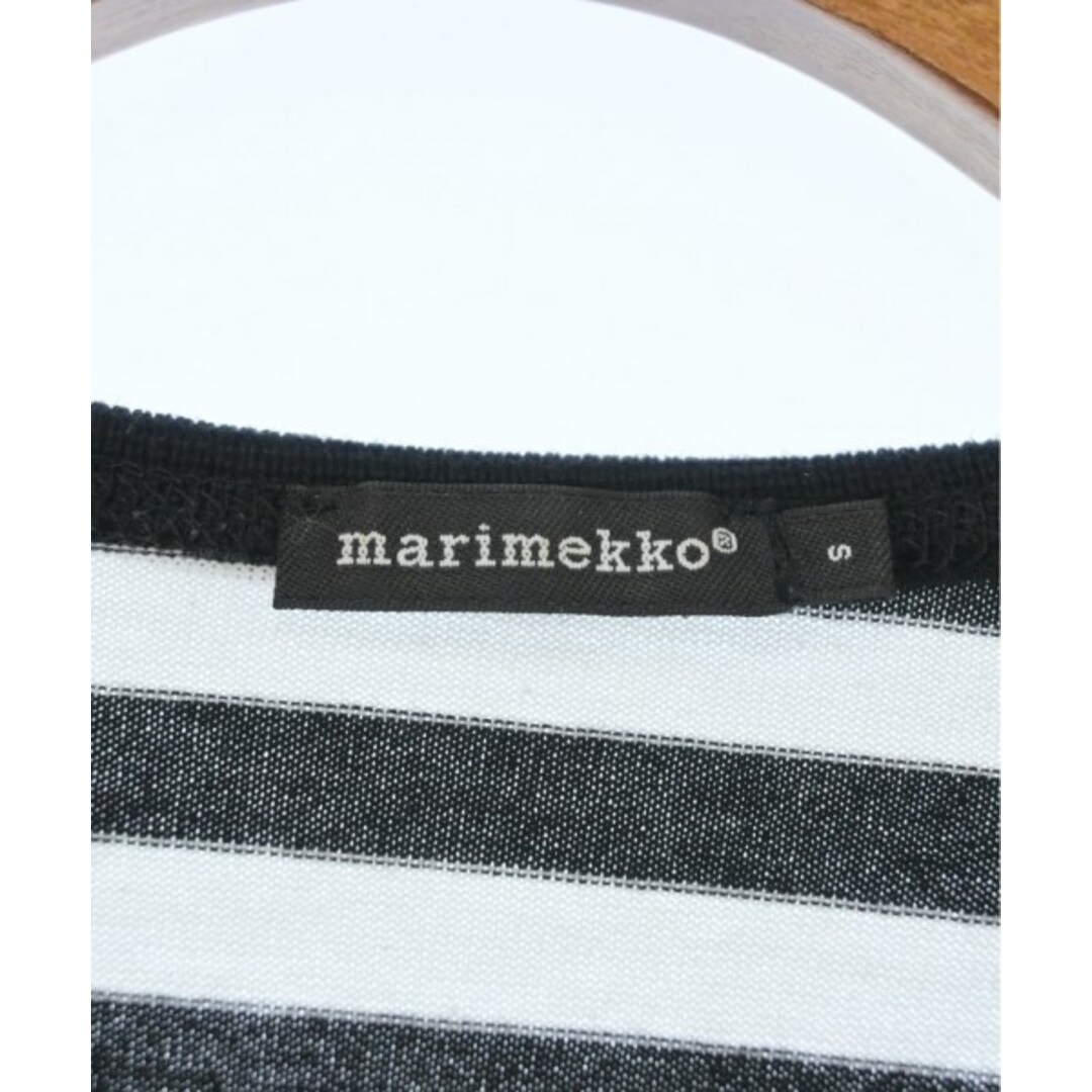 marimekko(マリメッコ)のmarimekko マリメッコ ワンピース S 黒x白(ボーダー) 【古着】【中古】 レディースのワンピース(ひざ丈ワンピース)の商品写真