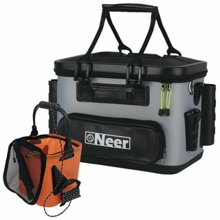 Neer バッカン 32L グレー 水汲みバケツ付き タックルボックス(その他)