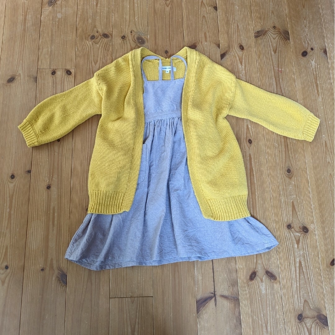 GLOBAL WORK(グローバルワーク)のGLOBAL WORK キッズ ニットカーディガン キッズ/ベビー/マタニティのキッズ服女の子用(90cm~)(カーディガン)の商品写真