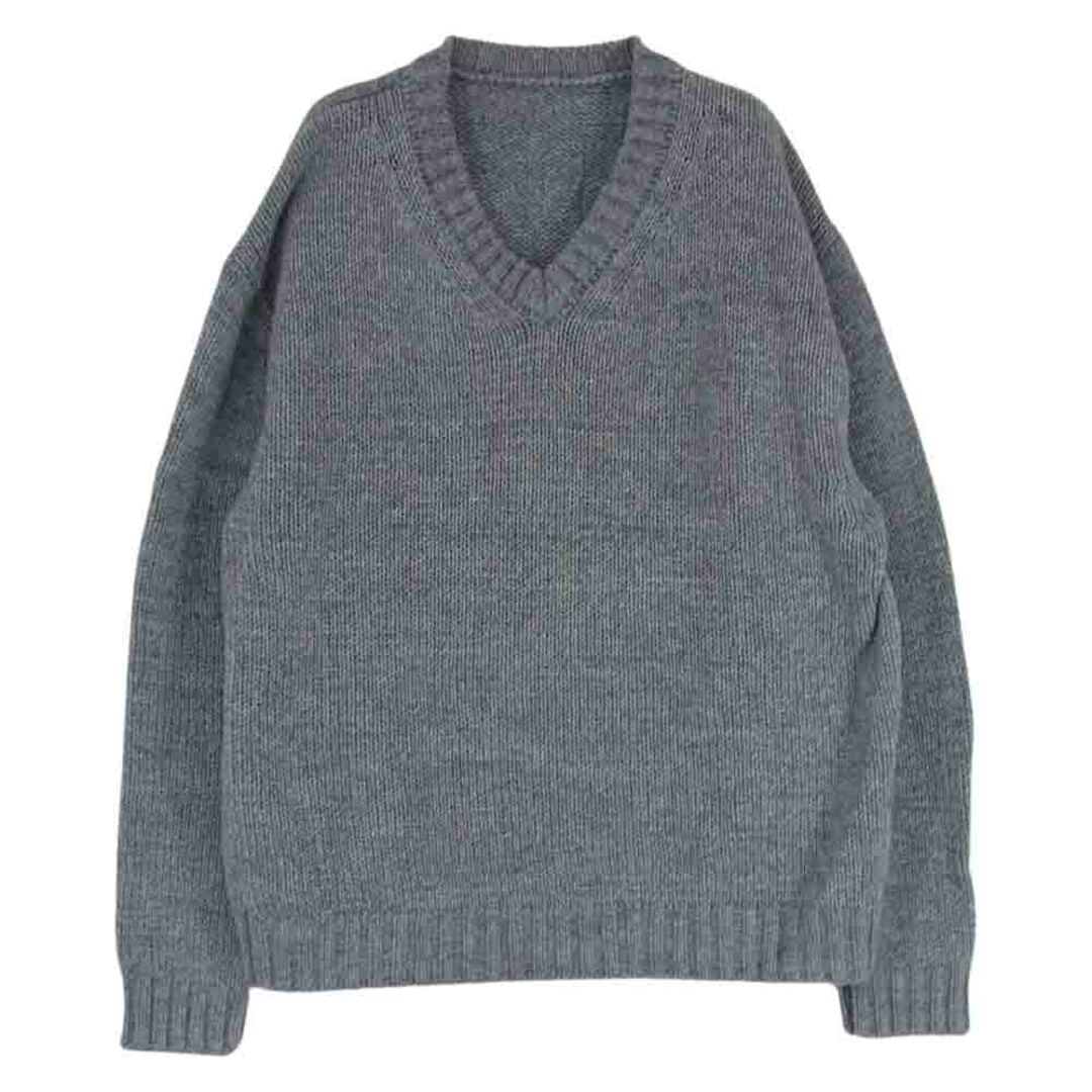 TENDERLOIN(テンダーロイン)のTENDERLOIN テンダーロイン 19AW V NECK COTTON KNIT GRAY Vネック コットン ニット セーター グレー系 M【中古】 メンズのトップス(ニット/セーター)の商品写真