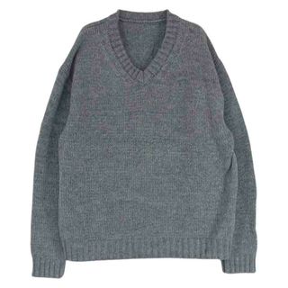 テンダーロイン(TENDERLOIN)のTENDERLOIN テンダーロイン 19AW V NECK COTTON KNIT GRAY Vネック コットン ニット セーター グレー系 M【中古】(ニット/セーター)