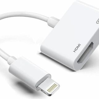 Lightning HDMIアダプター ケーブル ライトニング スクリーン 映像(PC周辺機器)