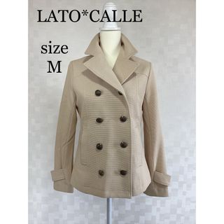 LATO*CALLE    ラトカーレ　ベージュ　ピーコート(ピーコート)