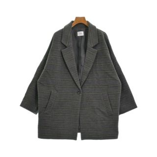 ローリーズファーム(LOWRYS FARM)のLOWRYS FARM コート（その他） F グレーx黒x茶(グレンチェック) 【古着】【中古】(その他)