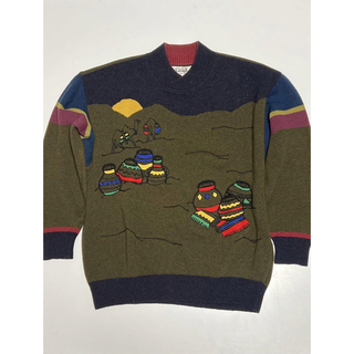 カステルバジャック(CASTELBAJAC)の中古　CASTELBAJAC カステルバジャック　刺繍セーター イタリア製(ニット/セーター)