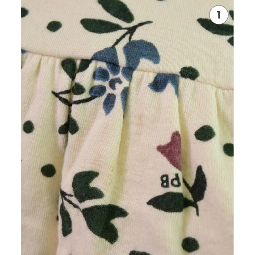 PETIT BATEAU(プチバトー)のPETIT BATEAU ワンピース（その他） 24 ベージュx青等(総柄) 【古着】【中古】 キッズ/ベビー/マタニティのキッズ服女の子用(90cm~)(ワンピース)の商品写真