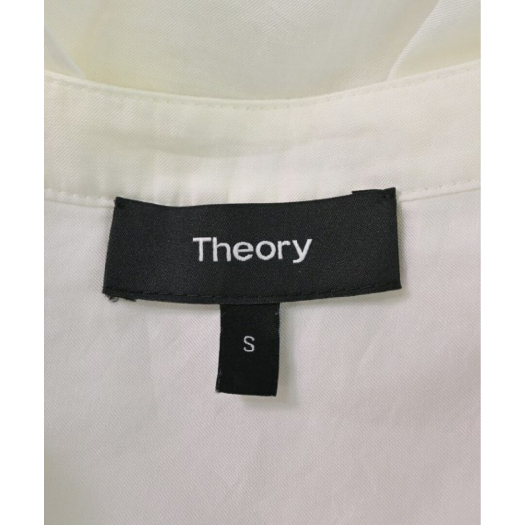 theory(セオリー)のTheory セオリー カジュアルシャツ S 白 【古着】【中古】 レディースのトップス(シャツ/ブラウス(長袖/七分))の商品写真