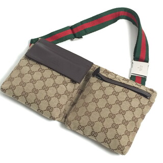 グッチ(Gucci)のGUCCI グッチ 28566 シェリー GGキャンバス ボディバッグ(ボディーバッグ)