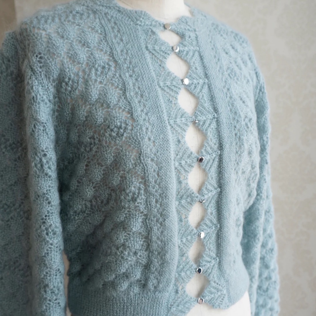 レディースVerybrain Bubble mohair cardigan