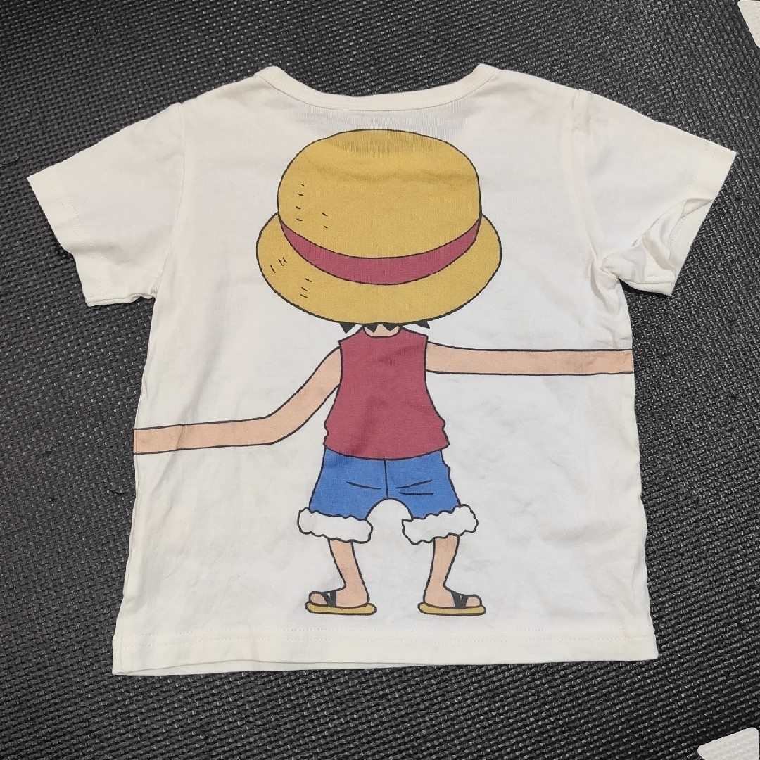 ONE PIECE(ワンピース)の半袖シャツ　100　ONE PIECE　ルフィ キッズ/ベビー/マタニティのキッズ服男の子用(90cm~)(Tシャツ/カットソー)の商品写真