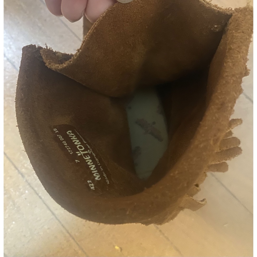 MINNETONKA スエードブーツ　24.0 used レディースの靴/シューズ(ブーツ)の商品写真