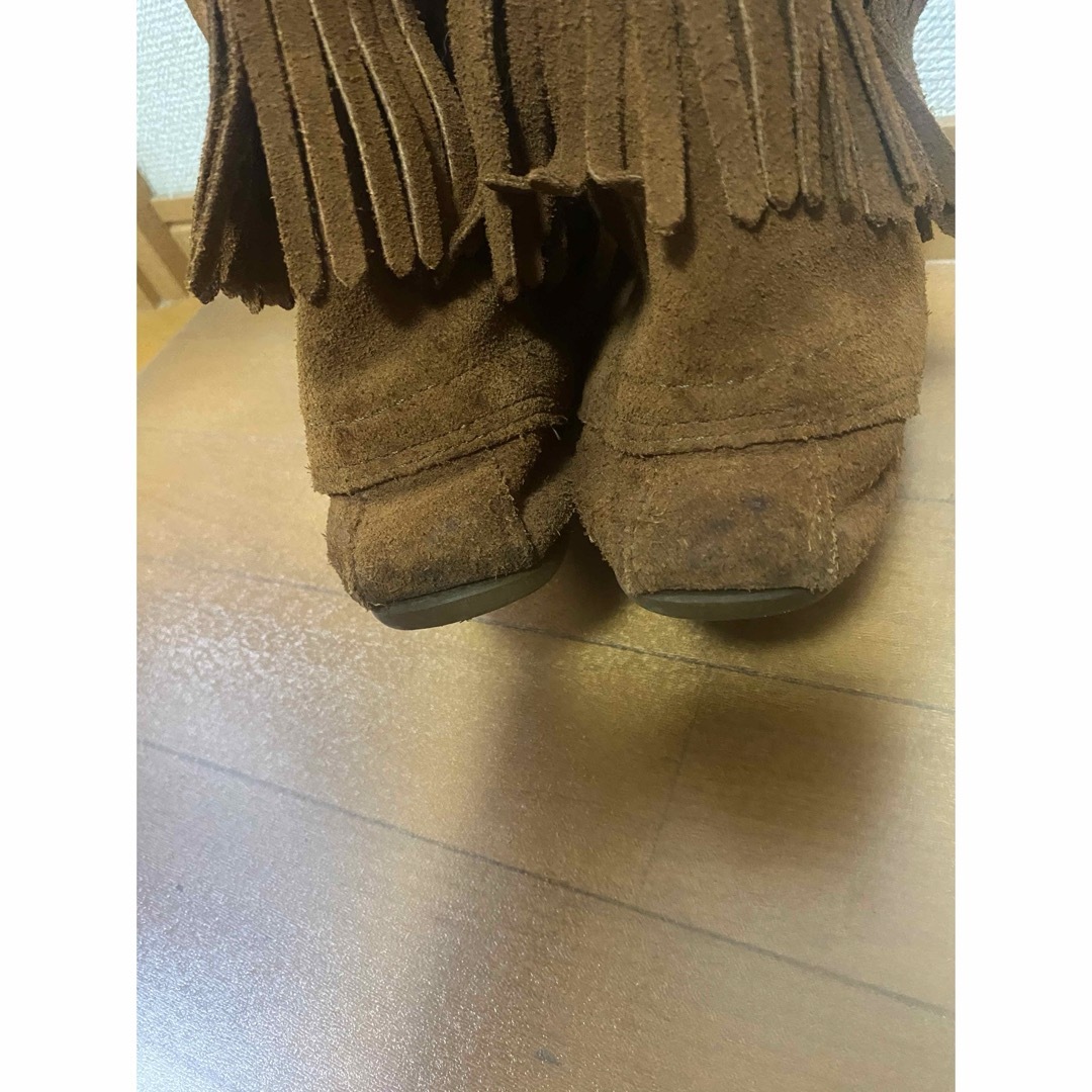 MINNETONKA スエードブーツ　24.0 used レディースの靴/シューズ(ブーツ)の商品写真