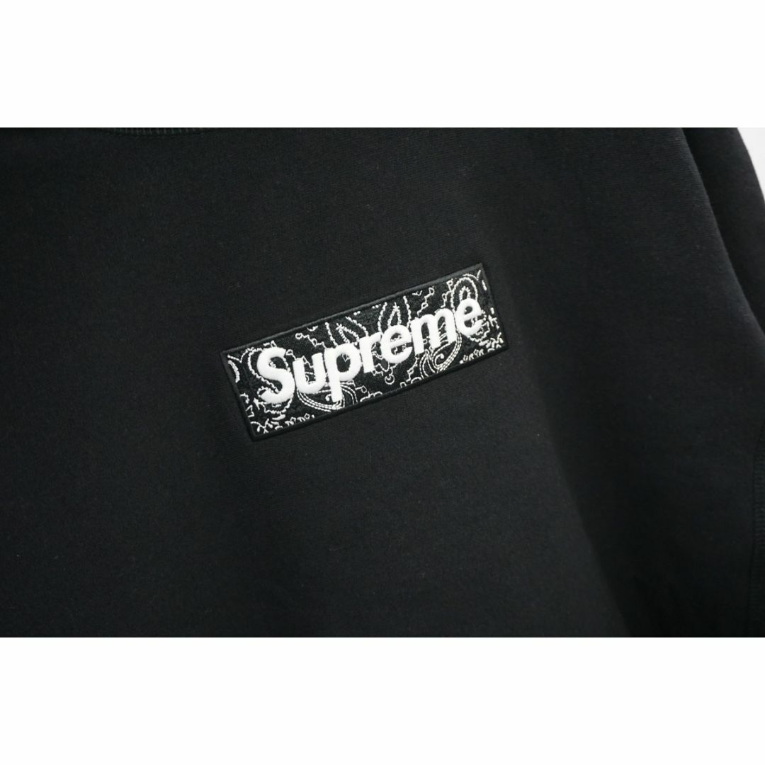 Supreme - 新品 19AW Supreme バンダナ ボックスロゴ パーカー 黒112O