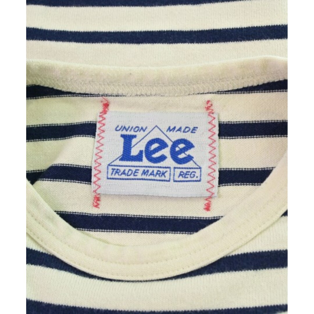 Lee(リー)のLee リー Tシャツ・カットソー 120 白x紺(ボーダー) 【古着】【中古】 キッズ/ベビー/マタニティのキッズ服女の子用(90cm~)(Tシャツ/カットソー)の商品写真