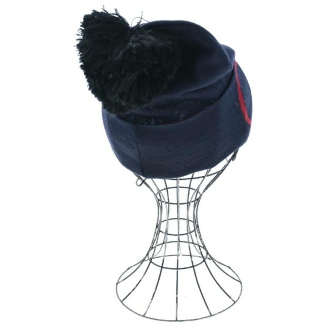Calvin Klein(カルバンクライン)のCALVIN KLEIN カルバンクライン ニットキャップ・ビーニー - 紺 【古着】【中古】 レディースの帽子(ニット帽/ビーニー)の商品写真