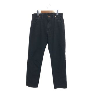 ラングラー(Wrangler)のWrangler ラングラー ブラック デニムパンツ アメカジ ブラック (メンズ 32/32) 中古 古着 P5856(デニム/ジーンズ)