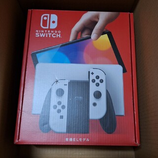 ニンテンドースイッチ(Nintendo Switch)の新品、未使用　任天堂Switch有機ELホワイト(家庭用ゲーム機本体)