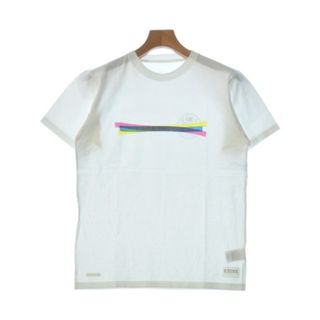 ユニフォームエクスペリメント(uniform experiment)のuniform experiment Tシャツ・カットソー 2(M位) 白 【古着】【中古】(Tシャツ/カットソー(半袖/袖なし))