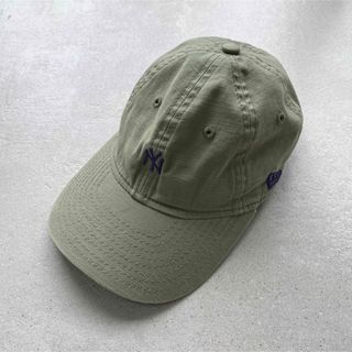 ニューエラー(NEW ERA)のNEW ERA カーキ×パープルNY刺繍(帽子)